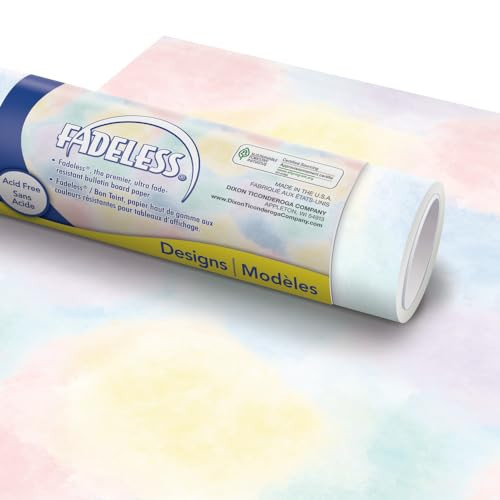 Fadeless Bulletin Board Paper, Fade-Resistant Paper for Classroom Decor, 48” ...