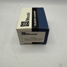 Meade 07273 2x Telenegative 1.25" Barlow Lens 07273 126 with Box and Endcap