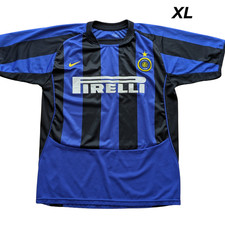 Inter Milan 2003-2004 Unofficial? Home Shirt Retro XL Men's Football no care tag