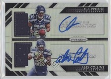 2016 Panini Prizm Prizm Pairs 40/99 Alex Collins CJ Prosise #PP-CA Auto z4o