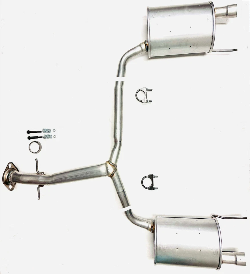 Se adapta a: 2006 a 2013 Lexus IS250 2,5 L lado del pasajero y del conductor silenciador de tubo trasero en Y Foto 3 de 4