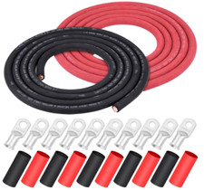 Cable 1/0 AWG 10 pies Negro + 10 pies Rojo, C...