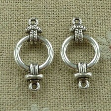 Free Ship 130 pcs tibetan silver nice connectors 25x13mm L-3498