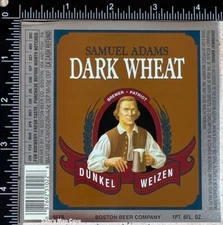 Samuel Adams Dark Wheat Label - MASSACHUSETTS