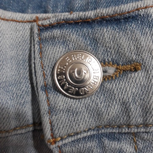True Religion Rocco Skinny Jeans 32 Relaxed Birdseye Light Wash Neu mit Etikett - Bild 3 von 17
