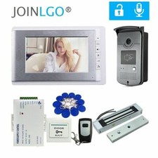 Video Door Phone Intercom Doorbell System 1 Monitor 1 RFID Camera Magnetic Lock