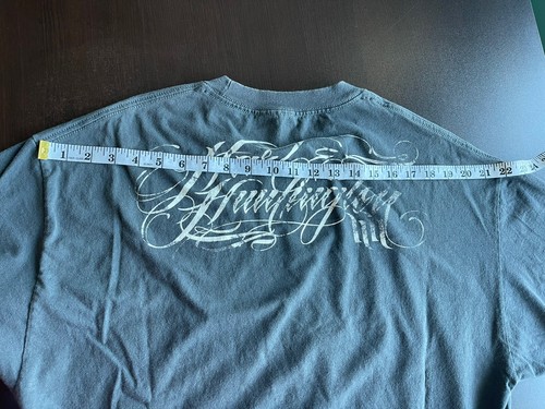 Hart & Huntington Skull Logo Graphic T-Shirt Short Sleeve Gray Men's XL - Picture 9 of 9