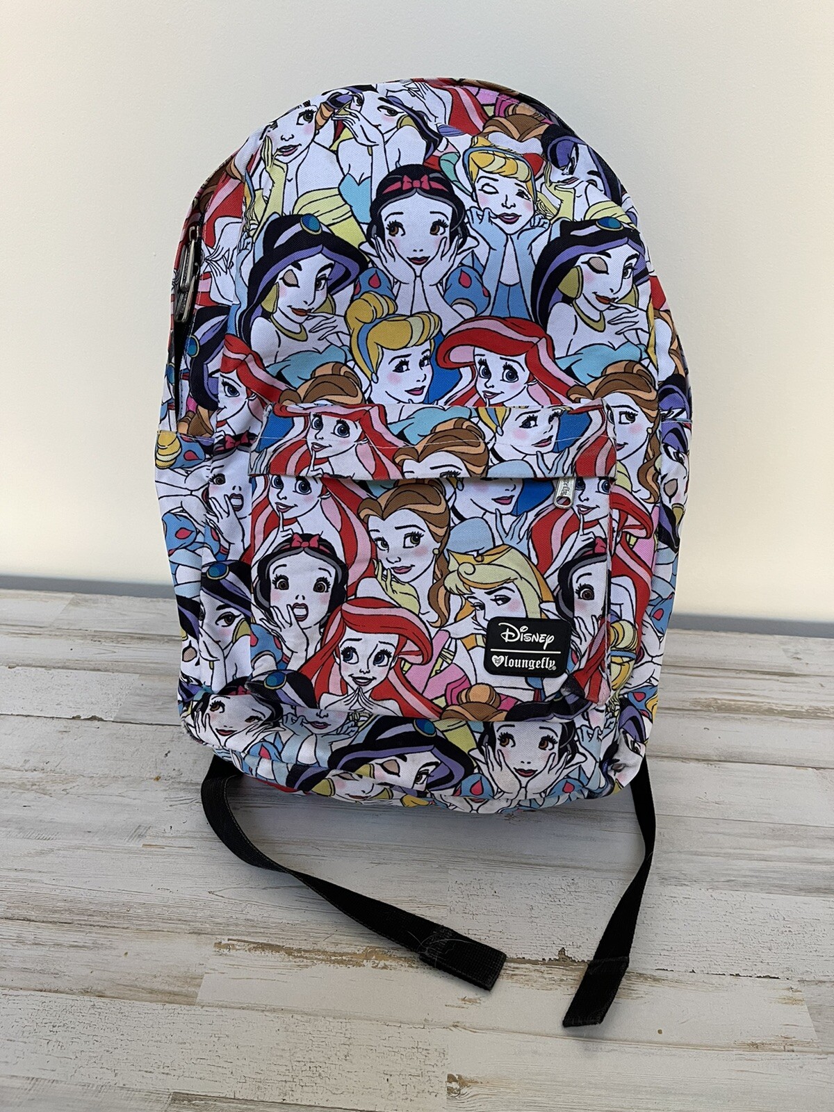 Disney Loungefly Nylon Backpack Full Size Multiple Pr… Gem