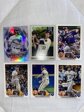 MLB Milwaukee Brewers Topps Baseball Cards, Lot of 53 Various, Near Mint