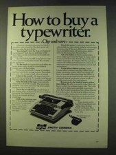 1979 Smith-Corona Electric Typewriter Ad - How to Buy thumbnail