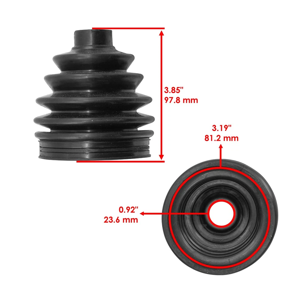 Bota de eje trasero CV Caltric para Honda Pioneer 1000 SXS1000M3 2016-2021 interior exterior Foto 2 de 4