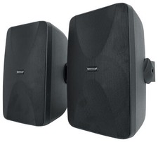 2 Rockville WET-6525B 6.5" 70V Commercial Indoor/Outdoor Wall Speakers in Black
