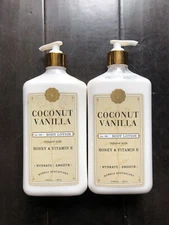 (2X Lot) Home & Body Co COCONUT VANILLA BODY LOTION 23oz Bumble Apothecary Honey