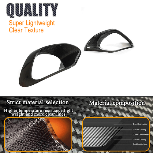 Passt für Mercedes CLA C118 W118 CLA45 Carbon Front Flossen Splitter Canards - Bild 9 von 11
