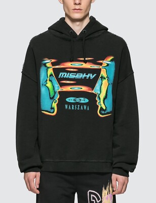 RARE MISBHV Synthesis Hoodie Black Graphic Size Small S Sweatshirt