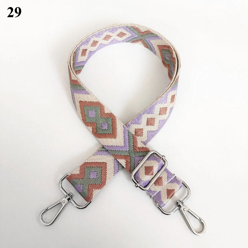 Colorful Wide Ethnic Style Bag Belt Casual Accessory  