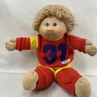 Vintage Cabbage Patch Kids Doll  Blonde Curly Hair, No Pacifier, Blue Eyes
