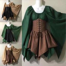 Halloween Cosplay Palace Fairy Elf Costume for Princess Bandage Christmas Dress