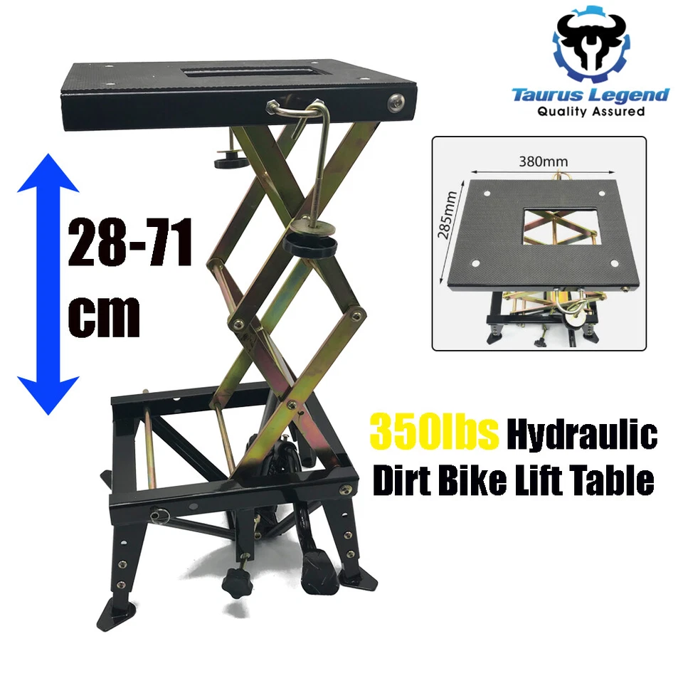350lbs Hydraulic Motorcycle Lift Motorbike Dirt Bike Scissor Lift 158kg Load - image 2 of 4