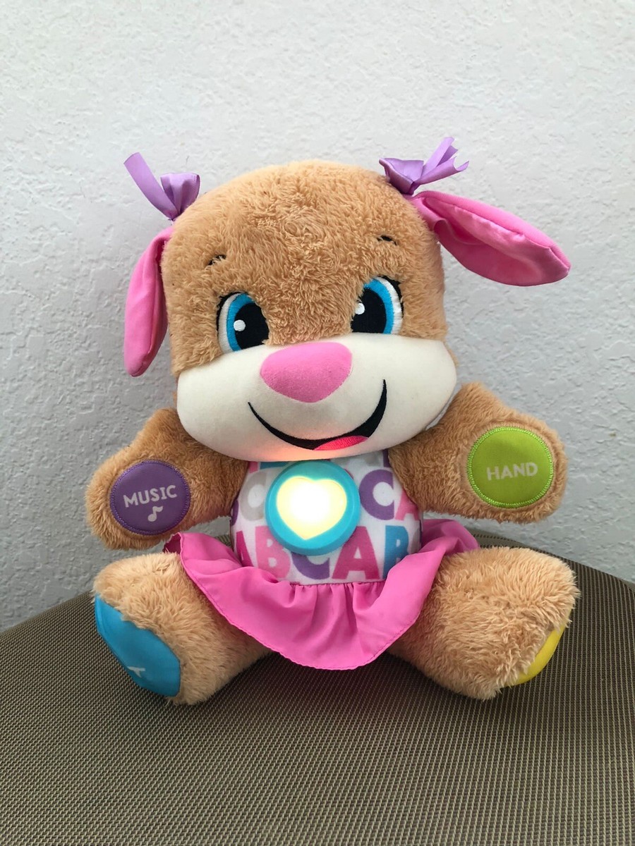 Fisher Price Laugh Learn Smart Stages Sis Puppy Dog Toddler Baby Plush Toy