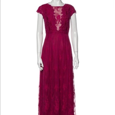 chinese dress ladies Poppy Lace Applique Floral Midi Dress by ML Monique Lhuillier main image 0
