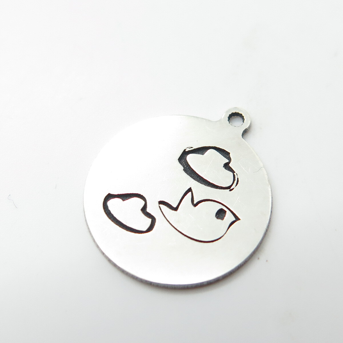 925 Sterling Silver USA Two In Town Bird Charm Pendant View 6