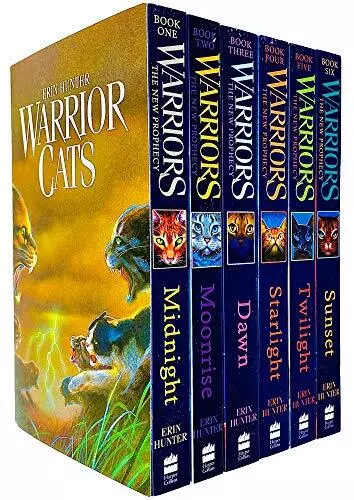 Warrior Cats Series 2 The New Prophecy by Erin Hunter 6 Books Set Midnight,  Moon 9780007931057