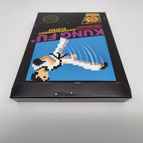 Kung Fu Nintendo NES Black Box 5 Schrauben Hangtab Early Print - Near Mint - USA