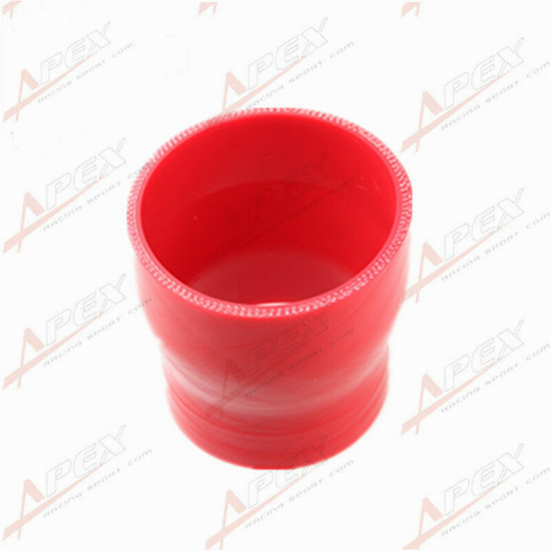 4 Ply Reducer Hose 3-Ply 2.5 To 2.25 Straight - 76.2mm Length, Black | High Temp -60°C To 260°C Silicone Hose Reducer