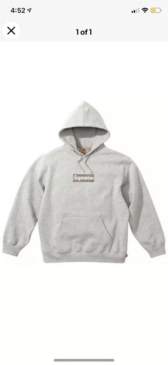 Supreme Bling Box Logo Hooded Sweatshirt 'Red' | Men's Size L