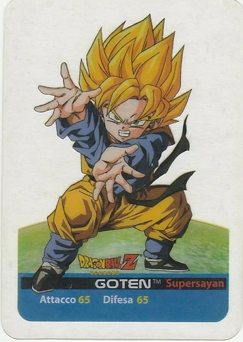 Lamincards Dragon Ball Z Edibas Serie Oro GOTEN N 22
