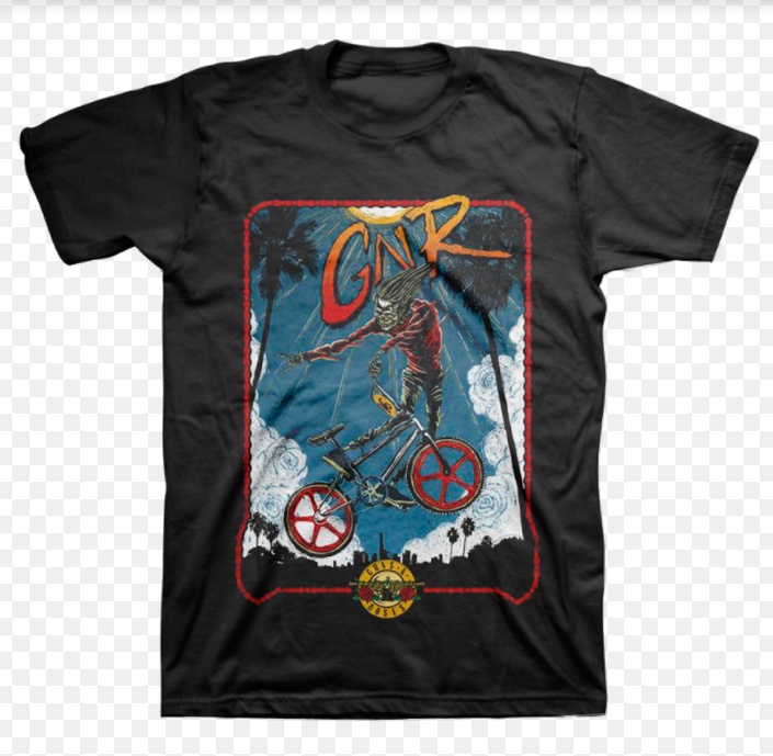 Guns N' Roses - Bicycle - Adult/Unisex T-Shirt - NEW and