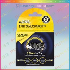 My One Classic Sampler??Male Protection Condoms Sex Latex Lubricated 3 Pack