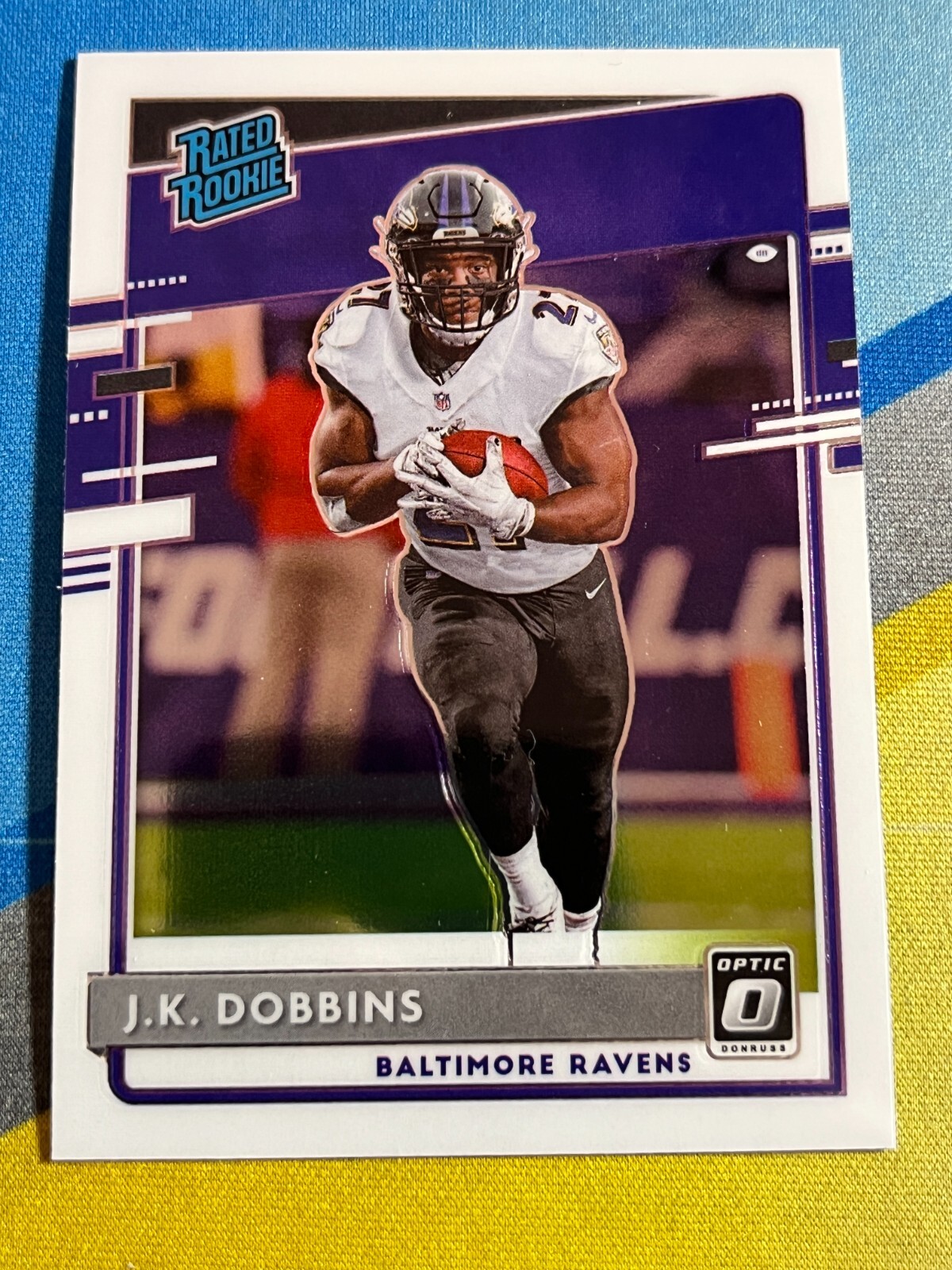 2020 Donruss Optic J.K. DOBBINS Baltimore Ravens Rated Rookie #161