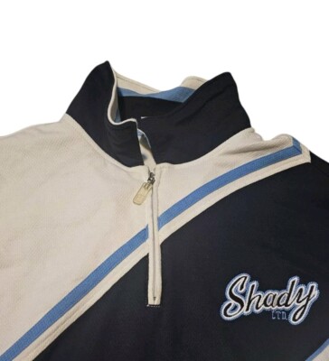 Vintage Y2k Eminem Shady Ltd Polo long Sleeves Quarter Zip Shirt