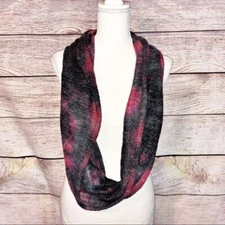 Steve Madden red/pink/black/gray Sweater Infinity Scarf