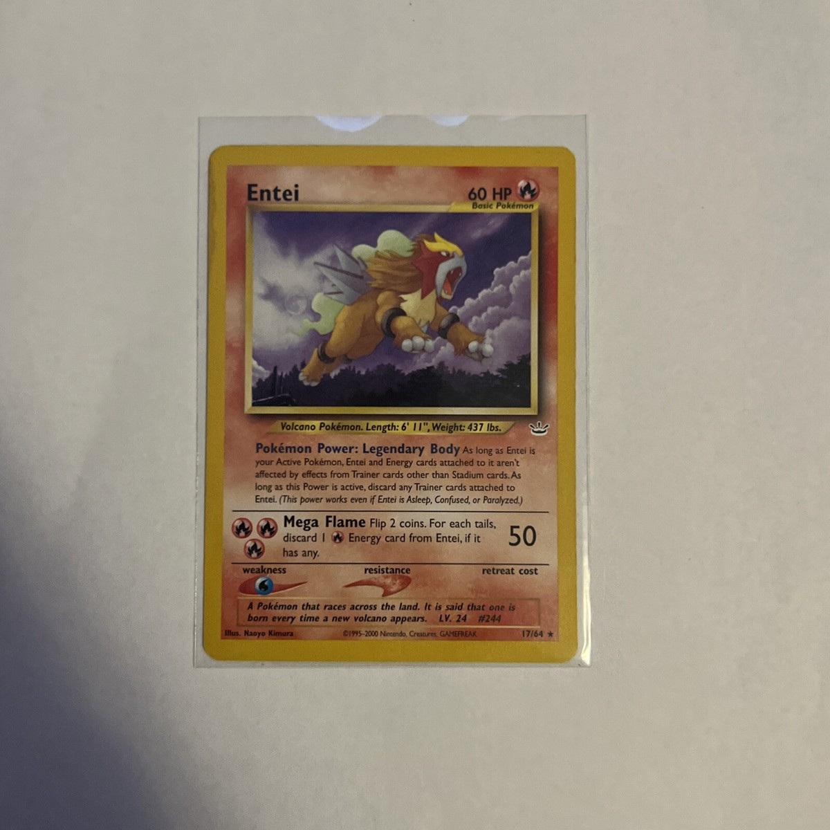 Pokémon card Entei Neo Revelation Pokemon Entei Neo Revelation non holo 17/64 NM | eBay