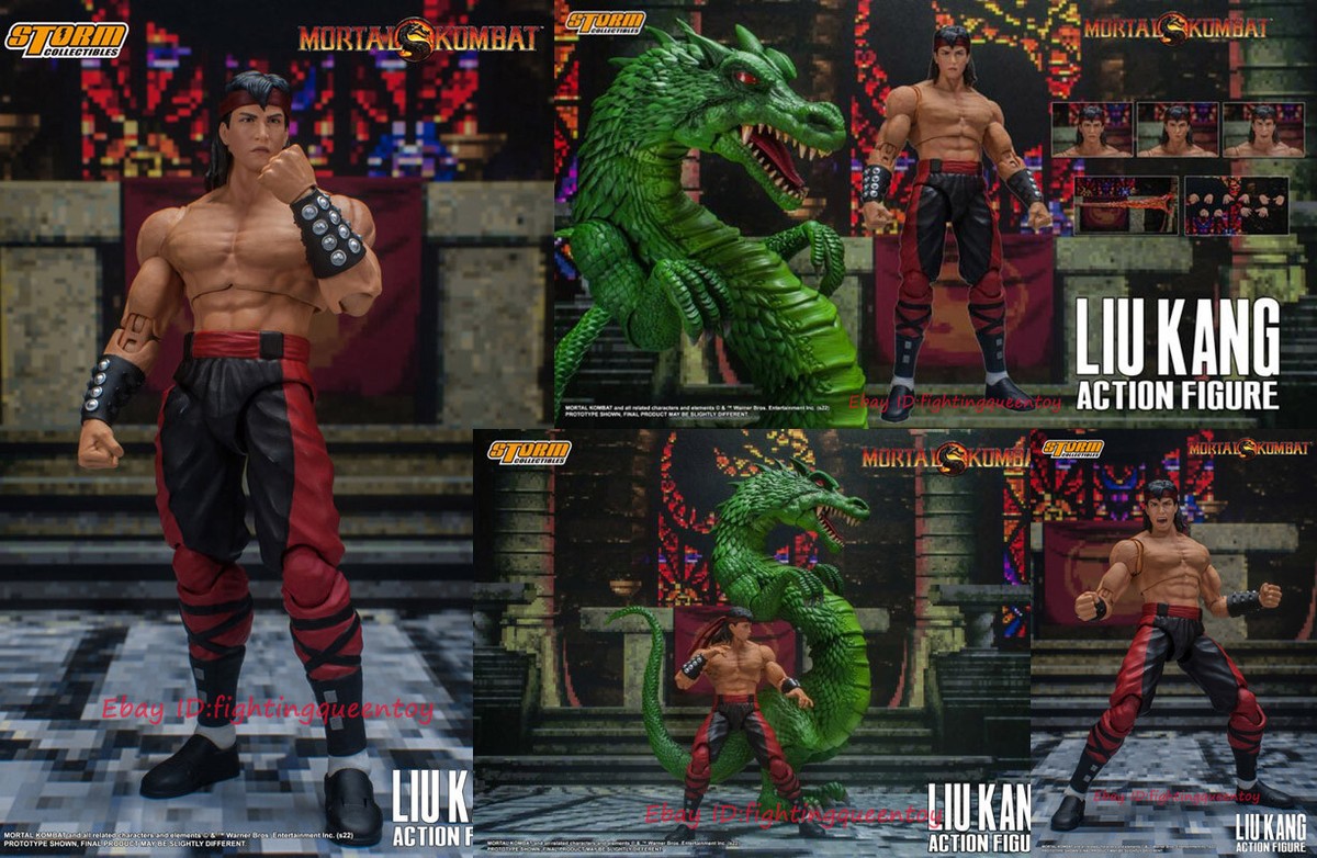 Storm Toys Mortal Kombat LiuKang & Green DRAGON 1/12 Action Figure