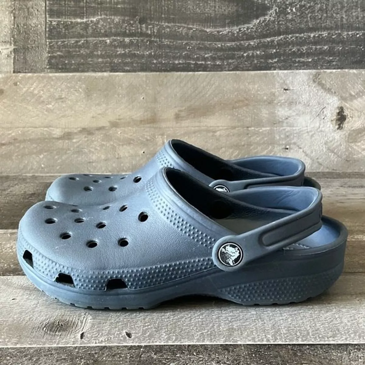 Dark blue crocs cheap