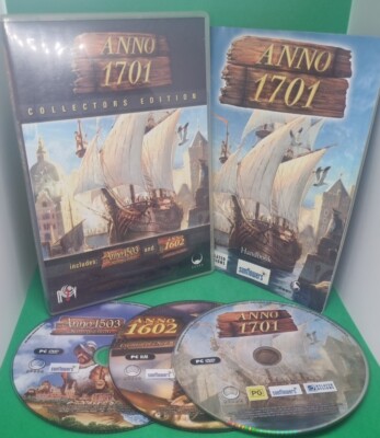 Anno 1701 Collector's Edition PC Game - Anno 1503 , 1602 , 1701 - RARE - 3 Game