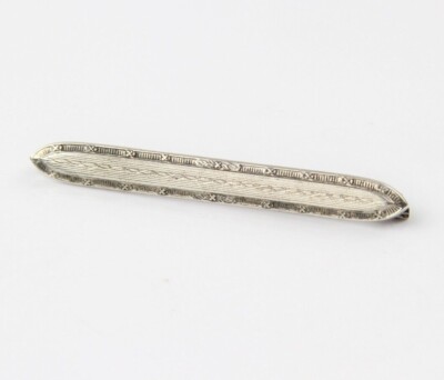 ANTIQUE E.I.F.& Co STERLING SILVER BAR PIN/BROOCH 2-1/16''