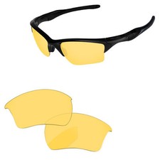 Lenslog Crystal Yellow Replacement Lenses for-Oakley Half Jacket 2.0 XL OO9154