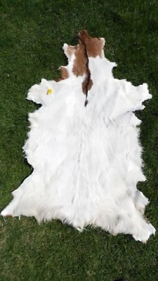 Ziegenfell * Goatskin Leather * Ziege * Teppich * Läufer * Kamin Deko - Bild 1 von 4