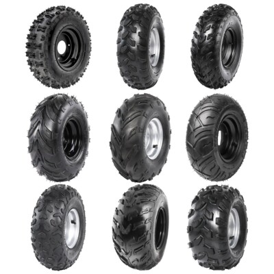 6'' 7'' 10'' Wheel Tire Rim 3 /4 Bolt For ATV Quad Go Kart Taotao Drift Trike Buggy