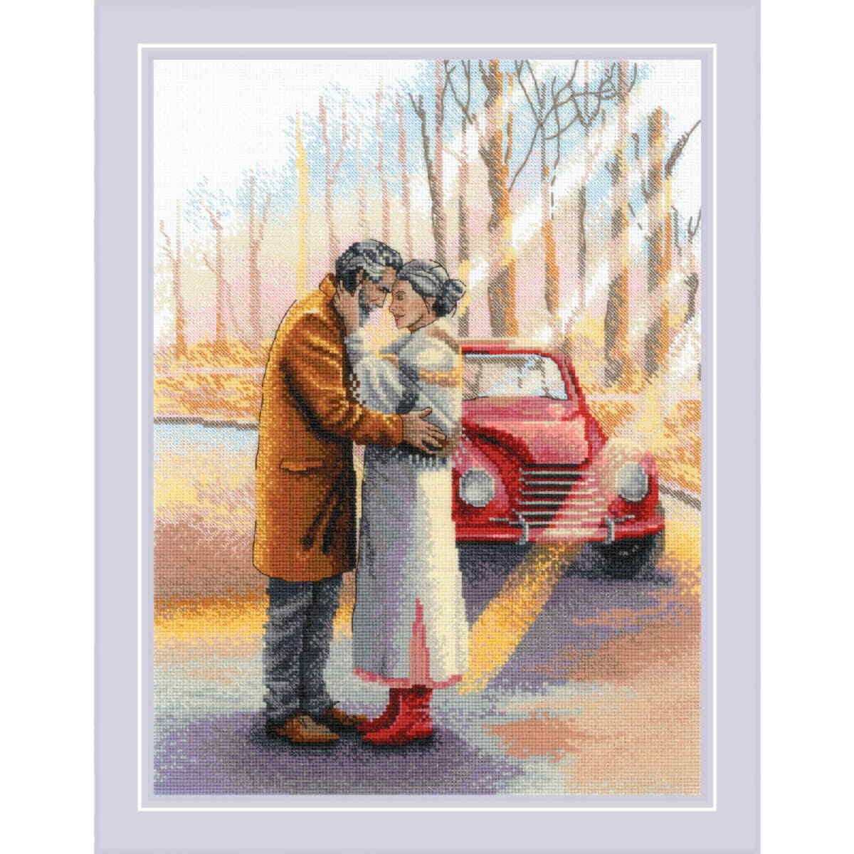 Riolis counted cross stitch kit ""Love Story. Wisdom"", 30x40cm, DIY
