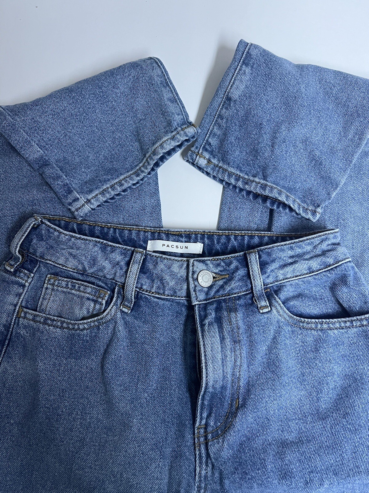 Jeans Pacsun Los Angeles Mom Jeans Size 24 Light Wash Women’s 100% Cotton-image