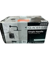 Glacier Bay Bathtub + Shower Faucet Combo 1-Spray Tub +Shower Faucet Matte Black