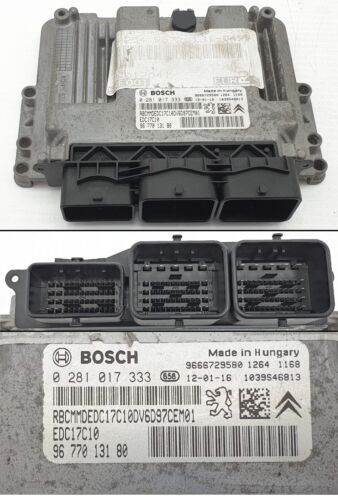 Peugeot 207 Ph2 2009-14 1.6HDi 92Bhp Engine Ignition ECU Kit & Locks 9677013180 - Picture 2 of 8