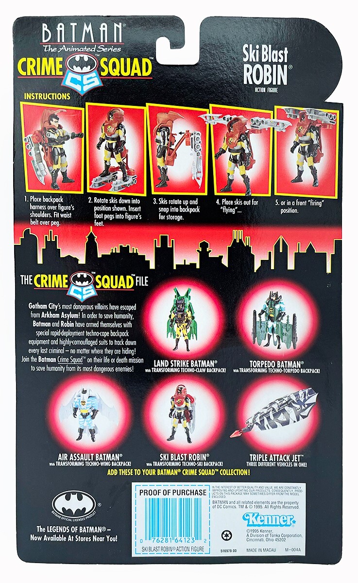 Robin Bola Trap/Ski Blast 2-Pack BATMAN: THE ANIMATED SERIES Action Figures RARE