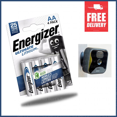 Ersatz Akkus für Blink Outdoor Kamera 4x Pack Energizer Lithium Akku